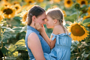 Fotoshooting mit Sonnenblumen