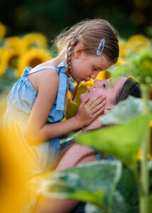 Fotoshooting mit Sonnenblumen